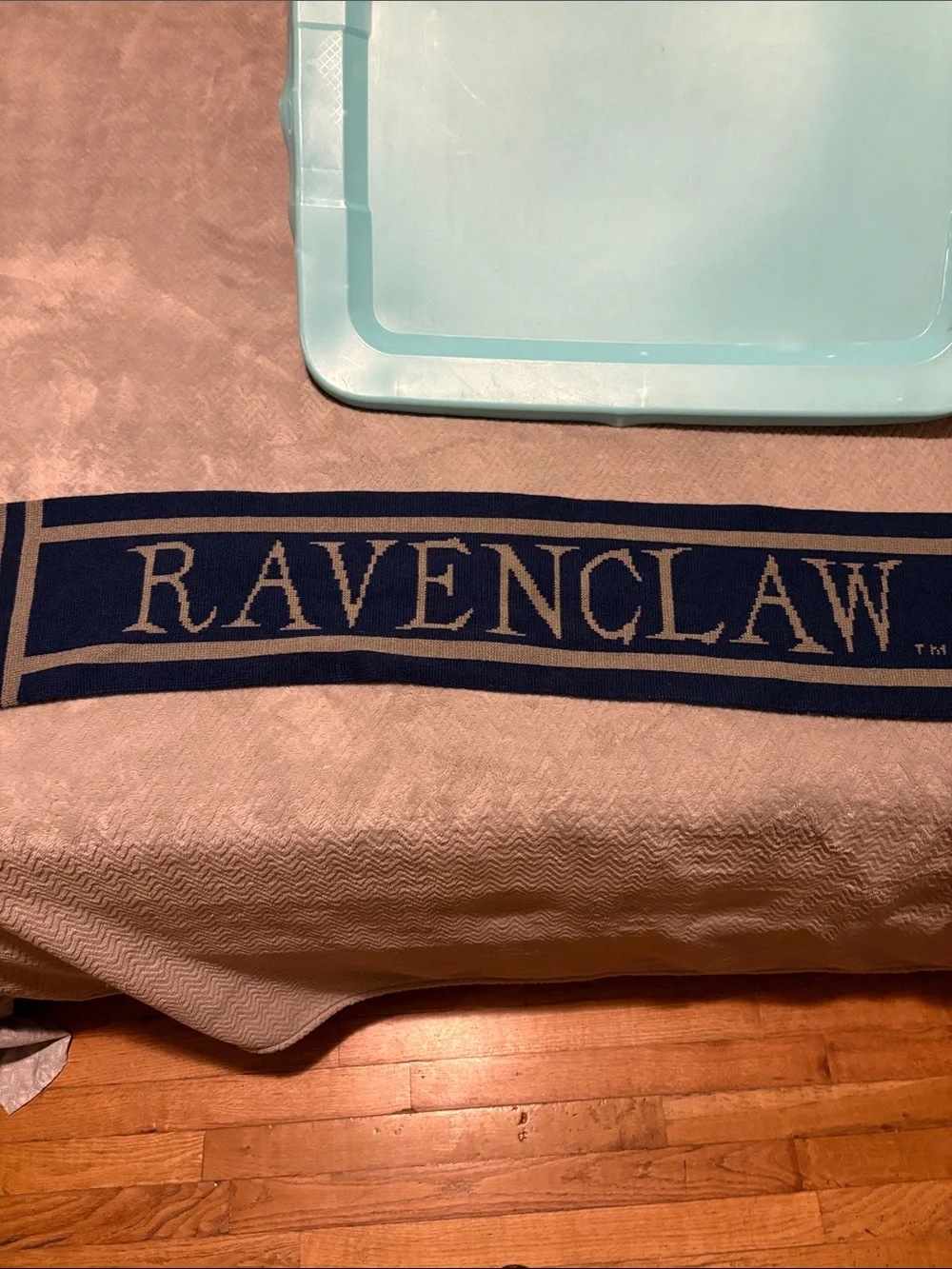 Universal Harry Potter Ravenclaw Blue and Gray Striped Scarf